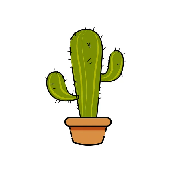 Icono de cactus aislado — Archivo Imágenes Vectoriales