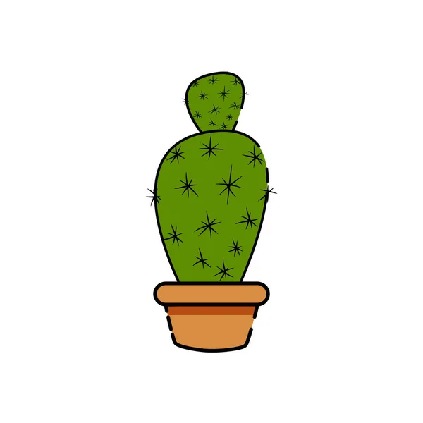 Isolerad kaktusikon — Stock vektor