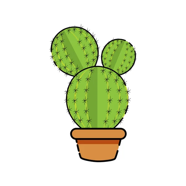 Isolée icône de cactus — Image vectorielle