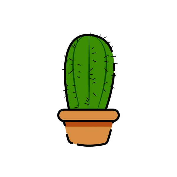 Geïsoleerde cactus icoon — Stockvector