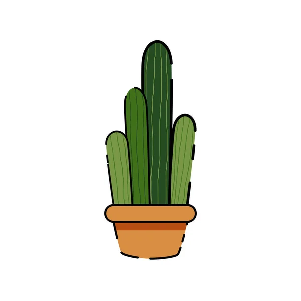 Geïsoleerde cactus icoon — Stockvector