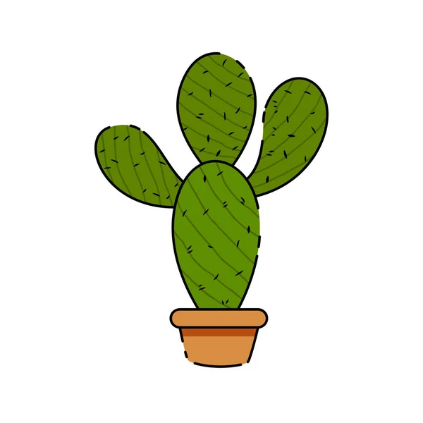 Icono de cactus aislado — Vector de stock