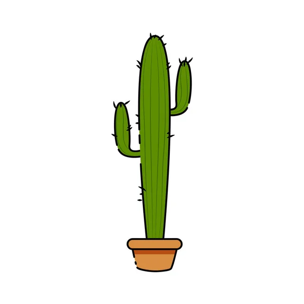 Isolerad kaktusikon — Stock vektor