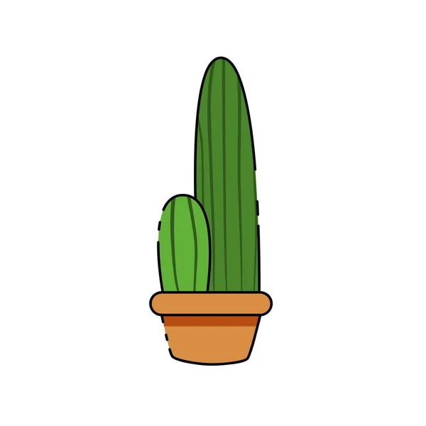 Icono de cactus aislado — Vector de stock