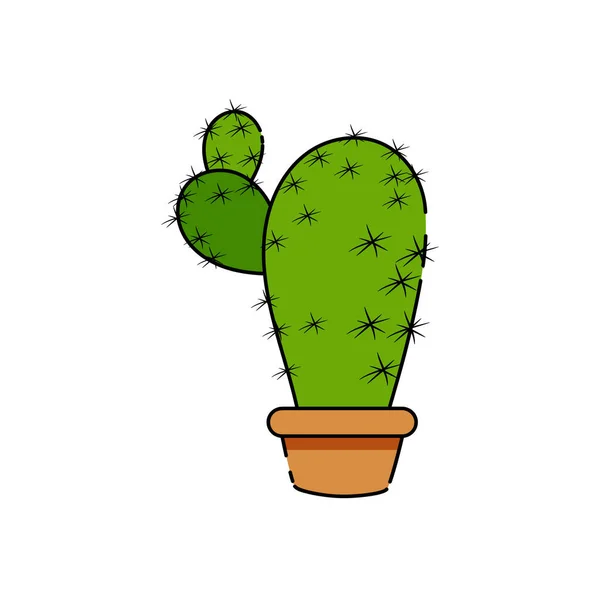 Geïsoleerde cactus icoon — Stockvector