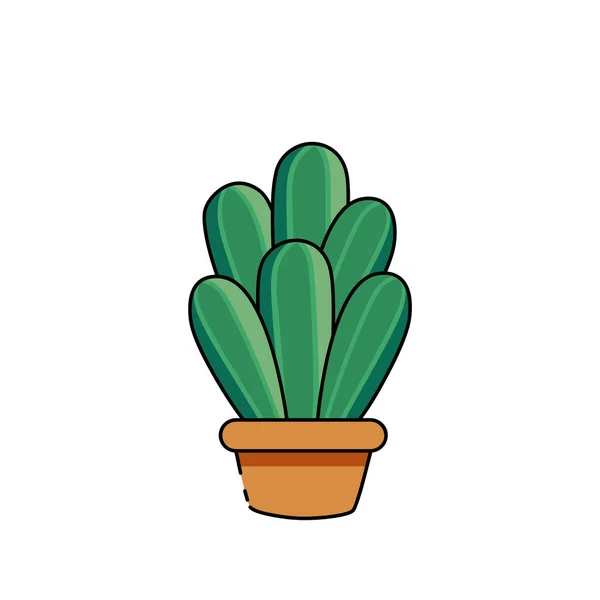 Icono de cactus aislado — Vector de stock
