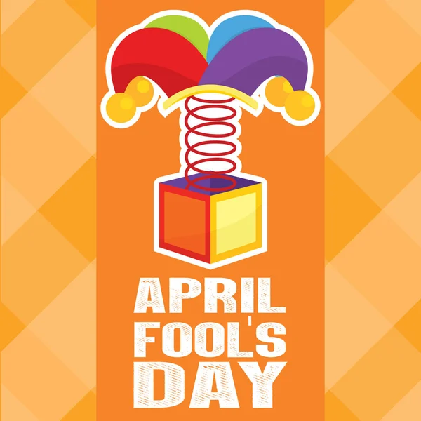 April Bláznivý den plakát — Stockový vektor