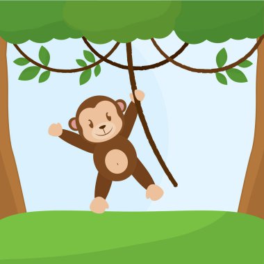 Şirin küçük maymun çizgi filmi