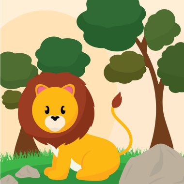 Tatlı aslan çizgi filmi.