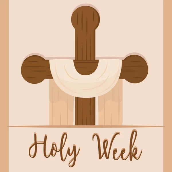 Poster Săptămâna Sfântă — Vector de stoc