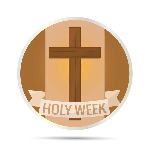 Buton Săptămâna Sfântă — Vector de stoc