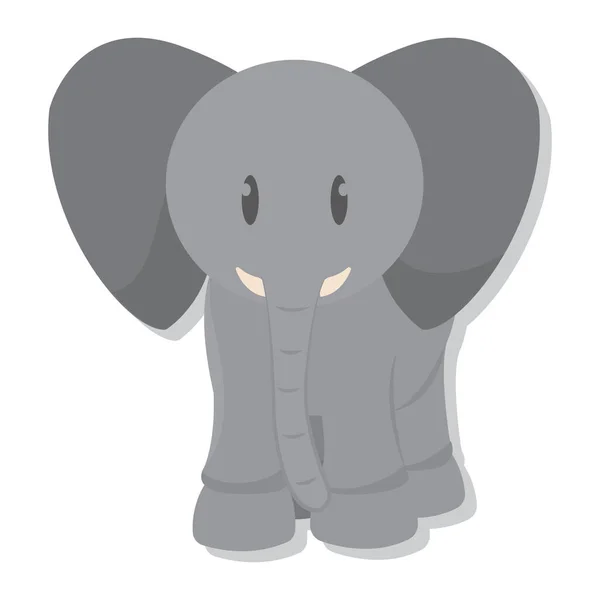 Isolated cute elephant cartoon — Stock Vector
