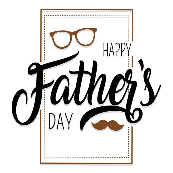 Happy fathers day card — Stock Vector