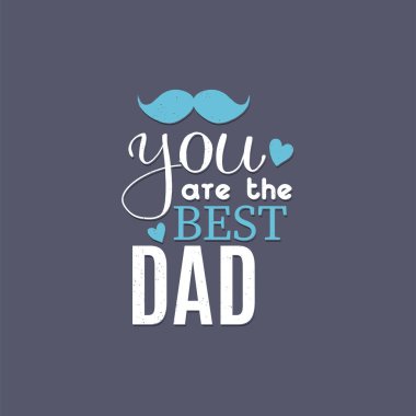 Babam için mesajlı bir poster