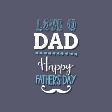 Babam için mesajlı bir poster