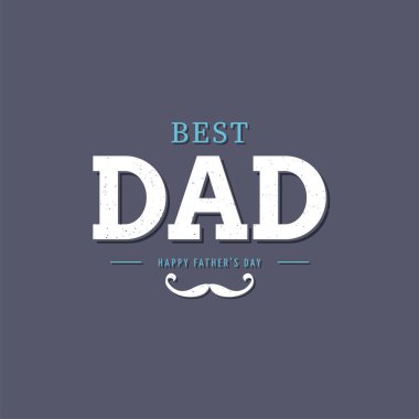 Babam için mesajlı bir poster