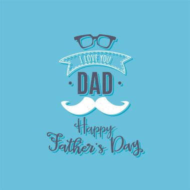 Babam için mesajlı bir poster