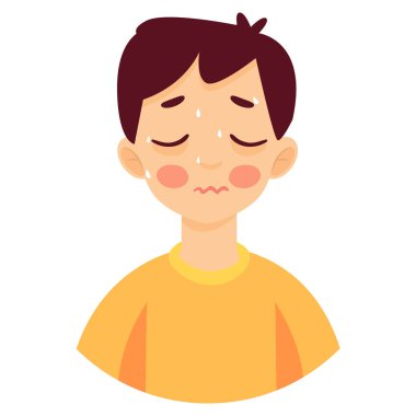 Tecrit edilmiş hasta bir adam.