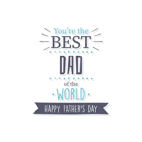 Poster for dad with text — Stock Vector