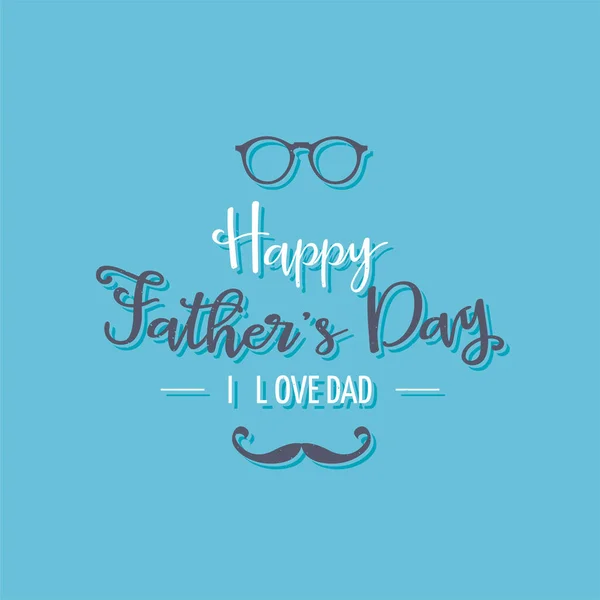 Poster for dad with text — Stock Vector