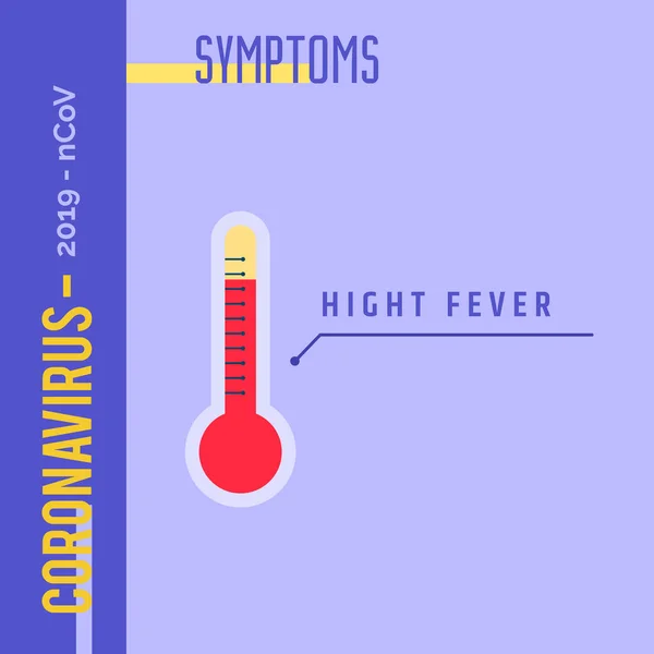 Affiche met Corovavirus informatie — Stockvector