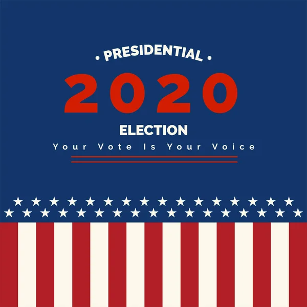 Постер президентських виборів у США. — стоковий вектор