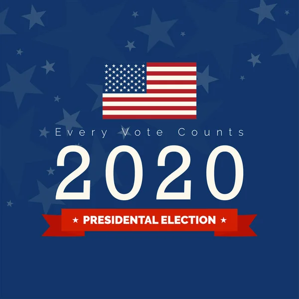 Cartaz das eleições presidenciais dos Estados Unidos — Vetor de Stock