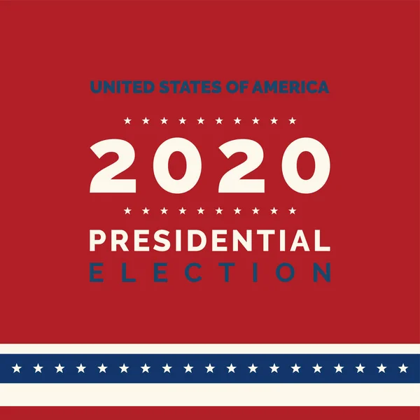 Plakát s prezidentskými volbami Spojených států — Stockový vektor