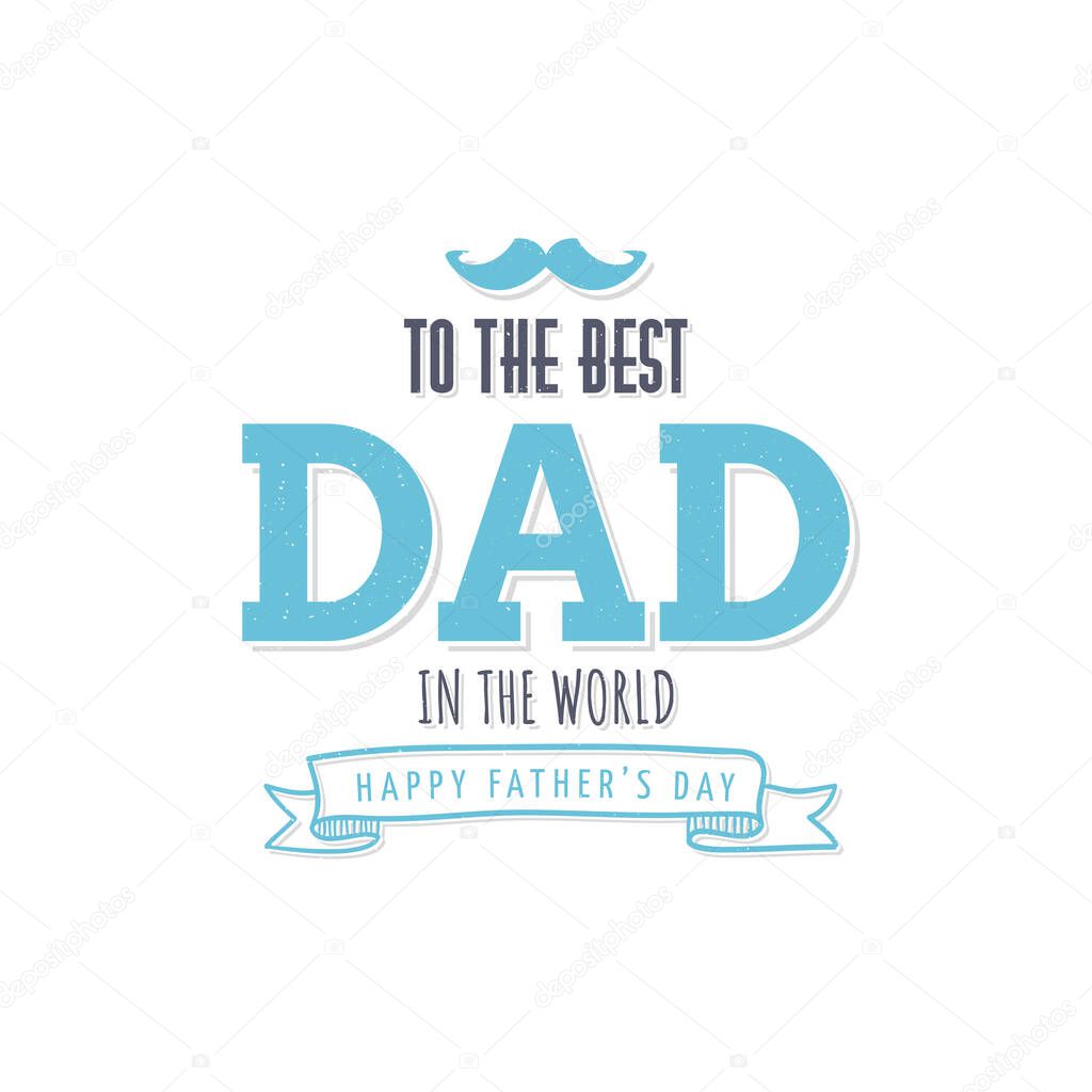 Poster for dad with text