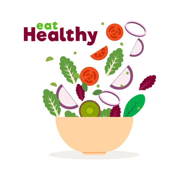 Healthy food poster — Stock Vector