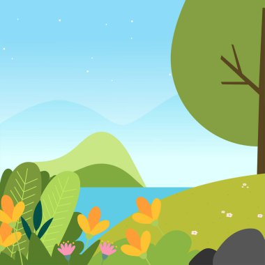 Güzel doğal manzara