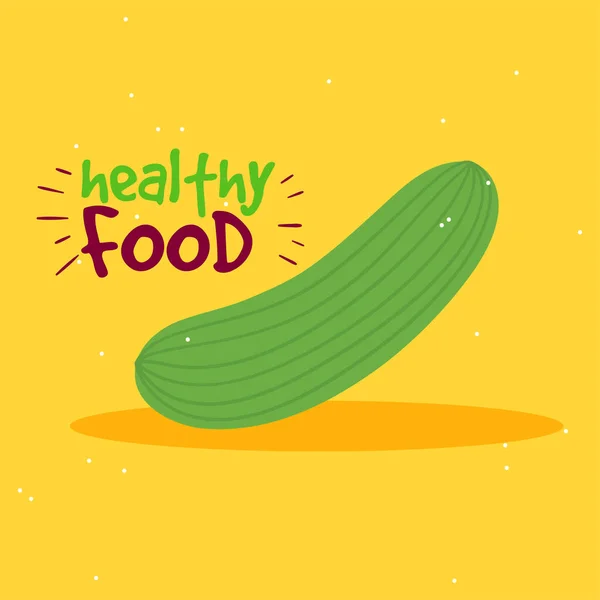 Sağlıklı yemek posteri — Stok Vektör