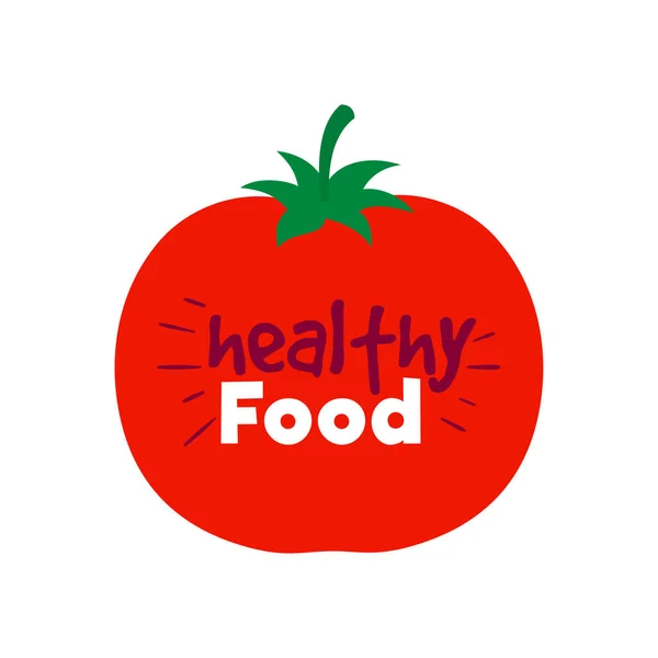 Poster voor gezond voedsel — Stockvector