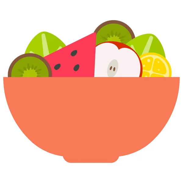 Isolated fruits bowl — Stock Vector