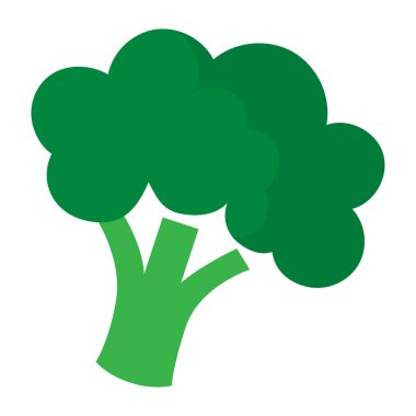 İzole brokoli simgesi