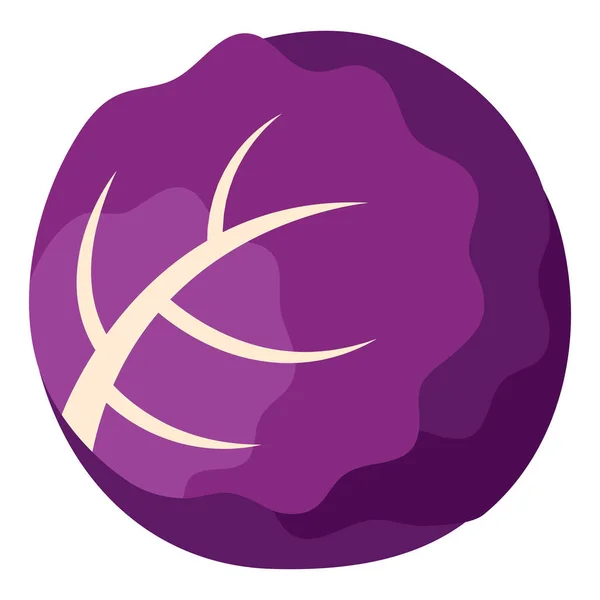 Isolée icône de chou violet — Image vectorielle