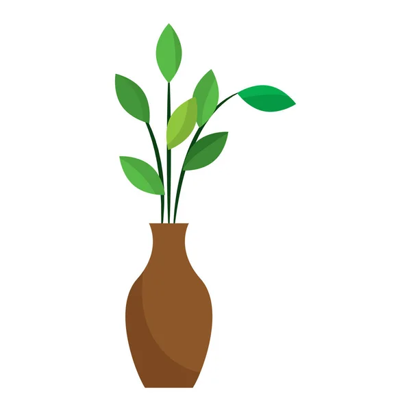 Icône de plante isolée — Image vectorielle