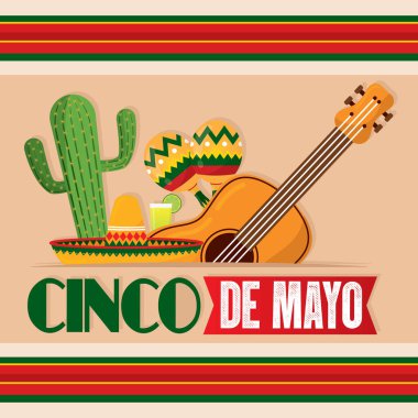 Cinco de mayonez şablonu