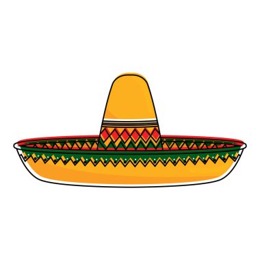 Geleneksel Meksika şapkası.