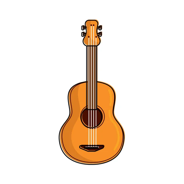 İzole gitar resmi — Stok Vektör