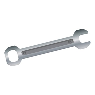 İzole İngiliz anahtarı resmi