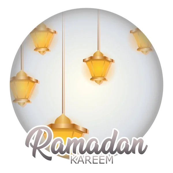 Cartão do Ramadão Kareem — Vetor de Stock