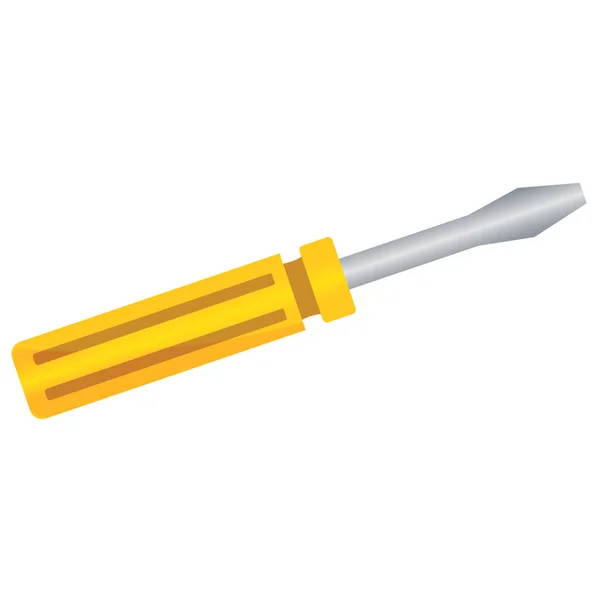 Isolated screwdriver image — 스톡 벡터