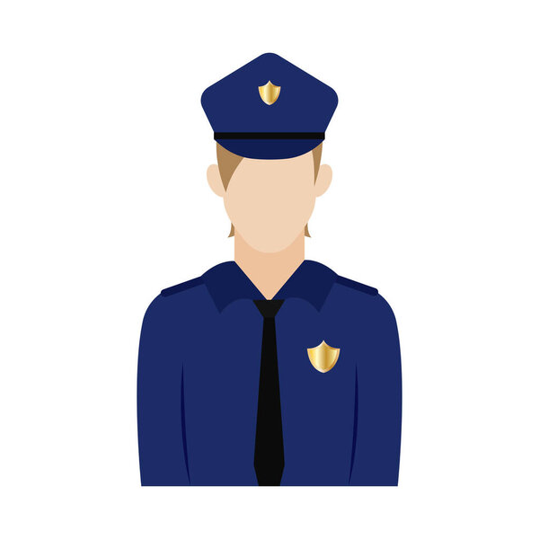 Isolated policeman icon