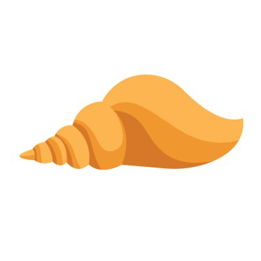 İzole edilmiş renkli deniz kabuğu