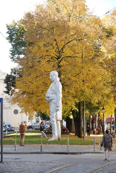 Escultura de acero en Munchen — Foto de Stock