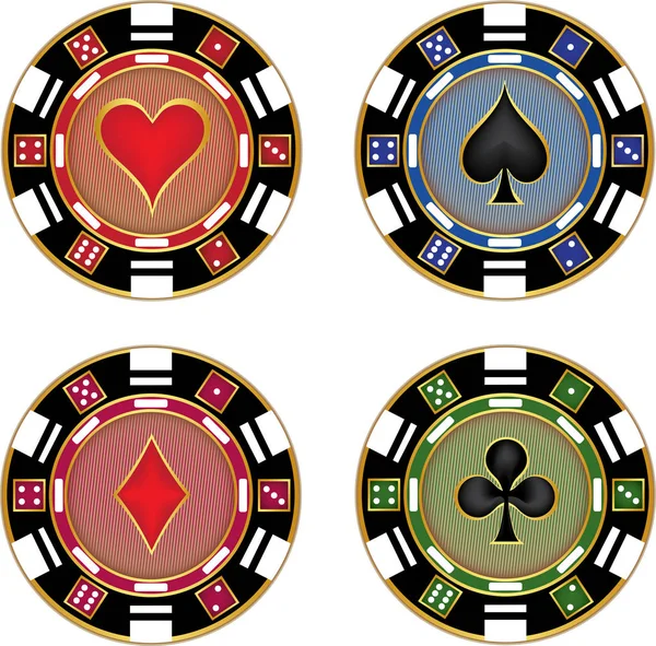 Casino Chip Collection — Image vectorielle