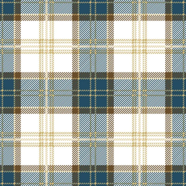 Blauwe Tartan geruite naadloze patroon Design — Stockvector