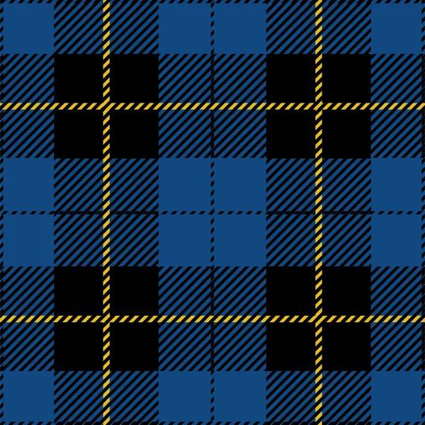 Blauwe Tartan geruite naadloze patroon Design — Stockvector