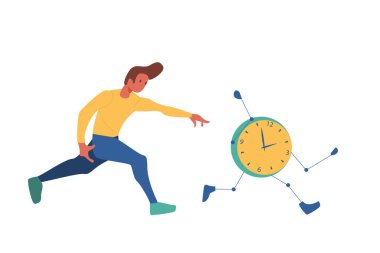 Saatleri takip eden adam..